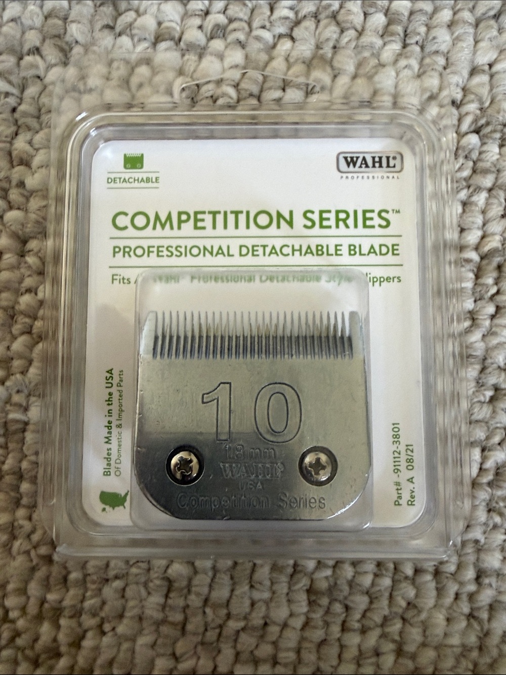 Wahl Professional Detachable Blade - Silver with Green Text Accents